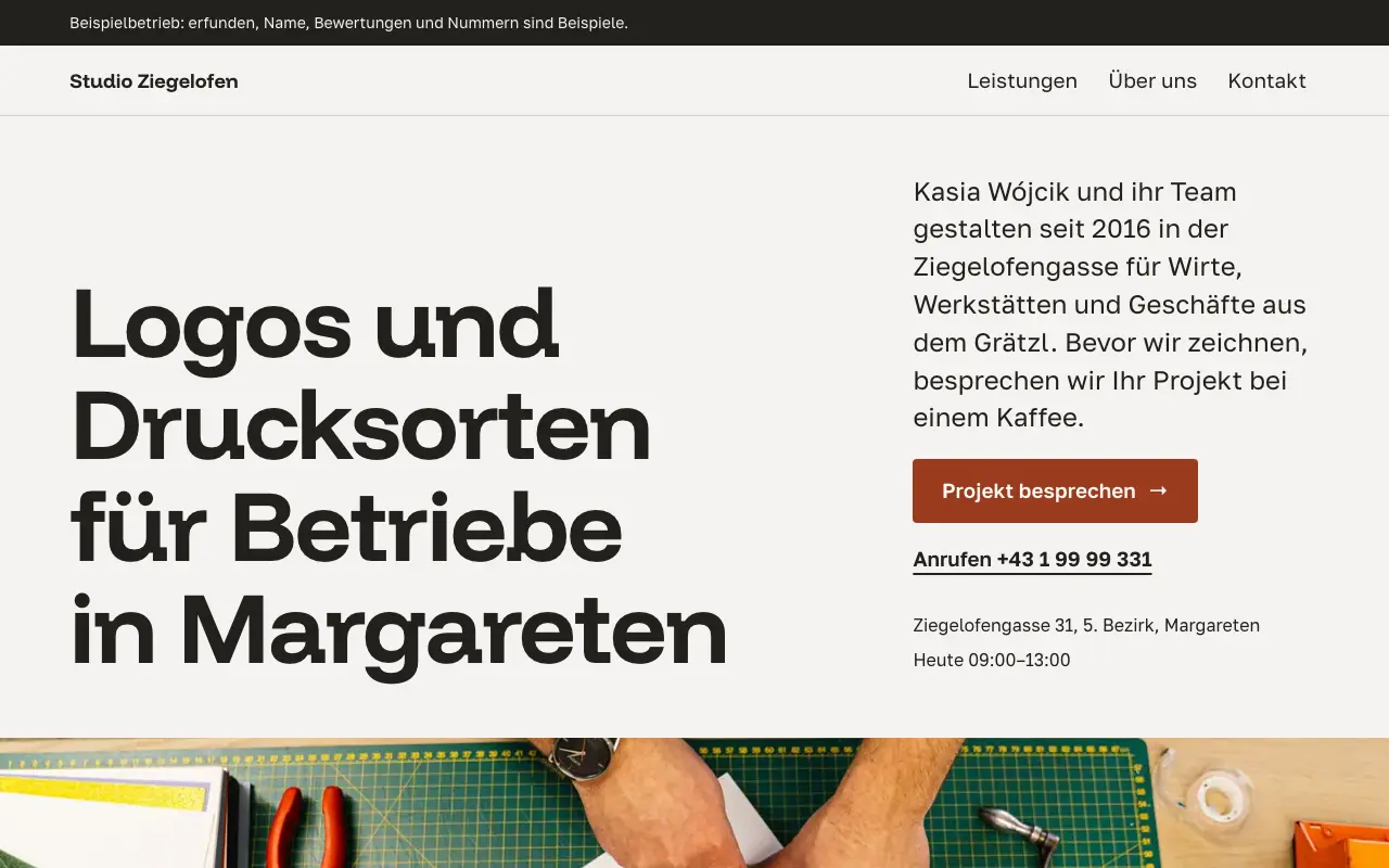 Exemplu: Studio Ziegelofen