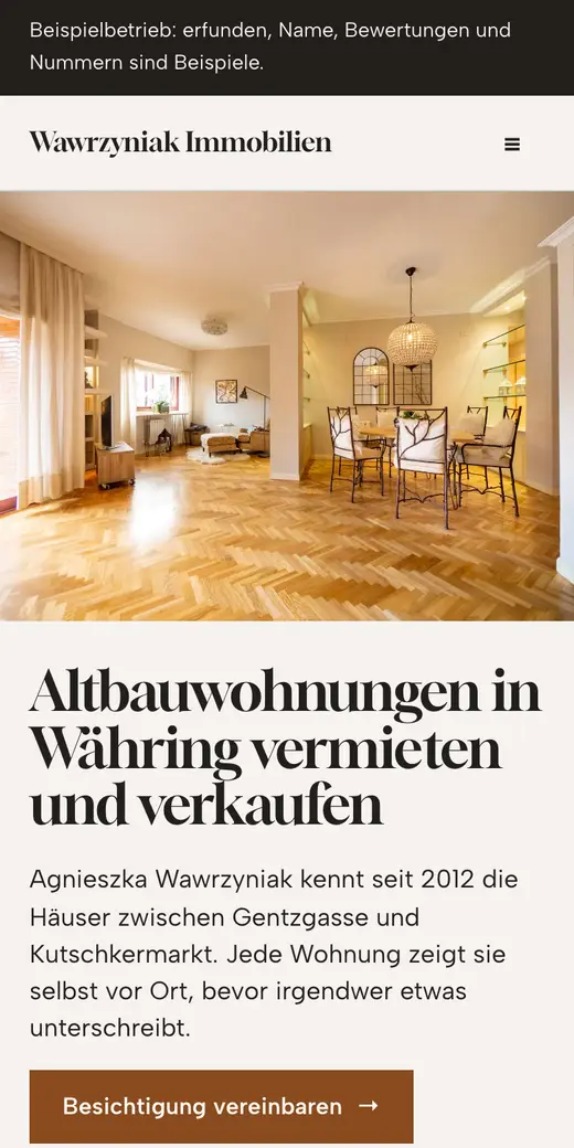 Wawrzyniak Immobilien: در موبایل