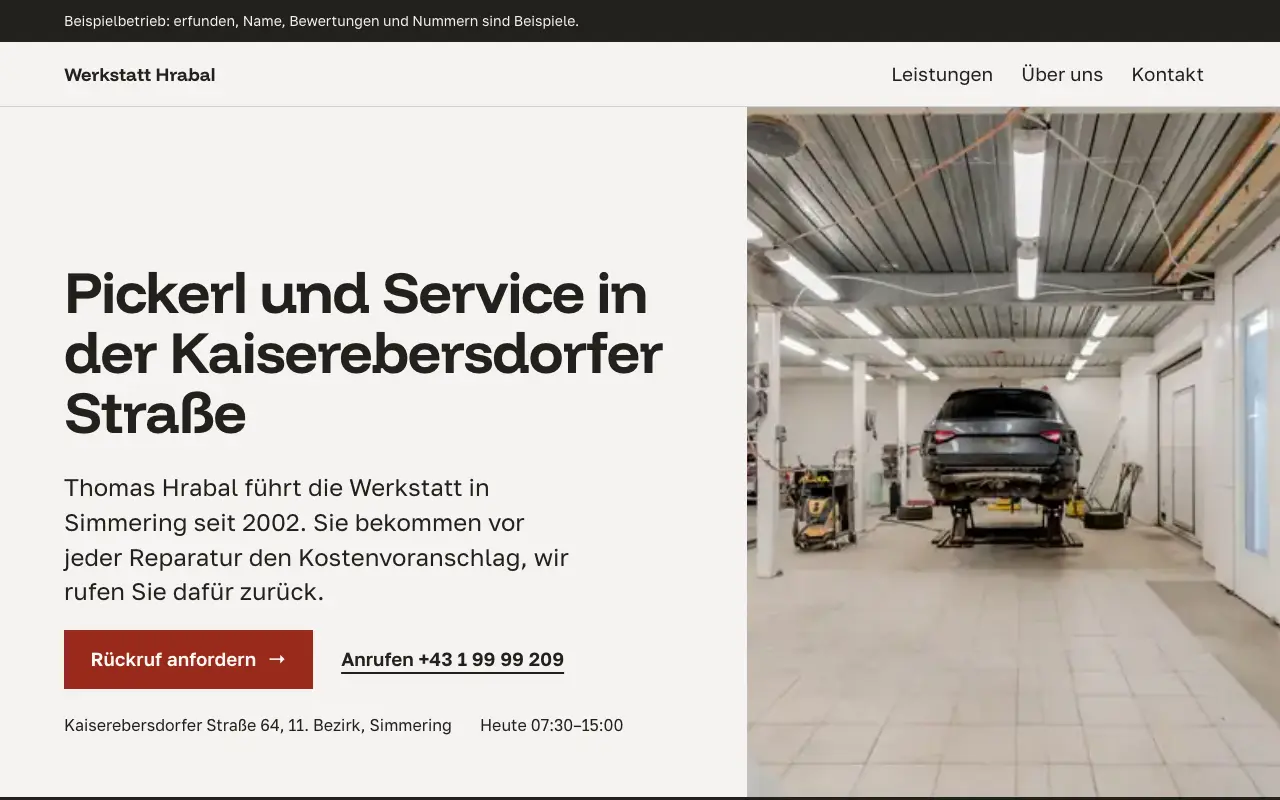 Exemplu: Werkstatt Hrabal
